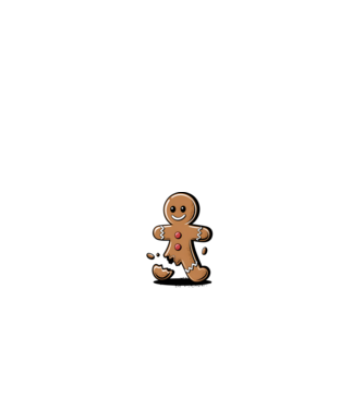 Érte én szétesem Mézeskalács fekete pólóra minta fehér pólón