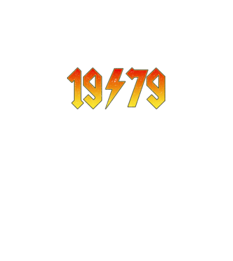 Rock születésnap 1979 Március minta fekete pólón