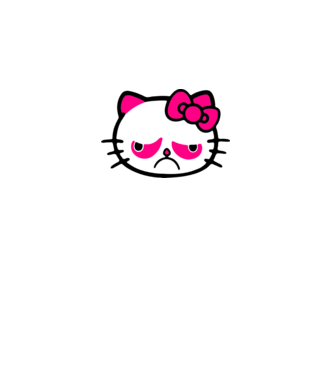 Hello Grumpy minta dusty pink pólón