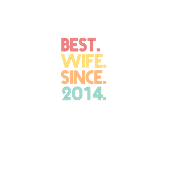 best wife since 2014 retro minta türkiz pólón