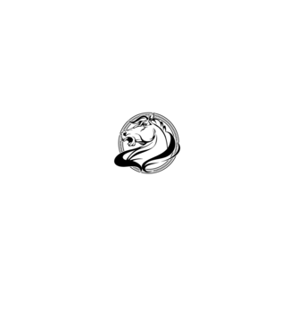Lovas szív lovas lélek minta fekete pólón