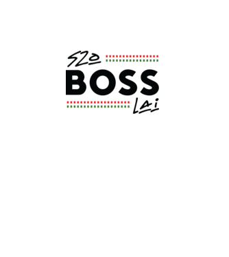 SzoBOSSlai sávos fekete minta fehér pólón