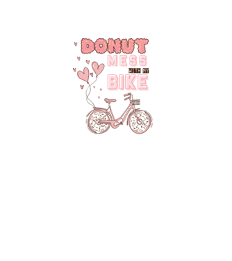 Donut mess with my bike minta fehér pólón