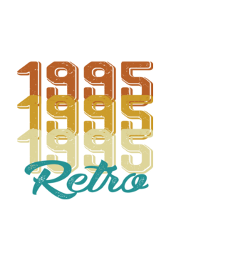 RETRO - 1995 minta fekete pólón