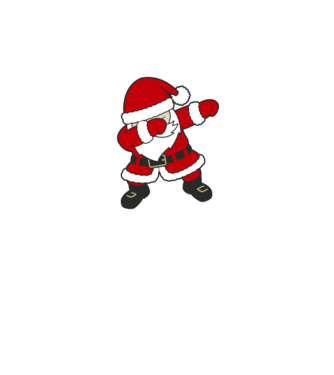 Dabbing Santa minta sötétszürke pólón