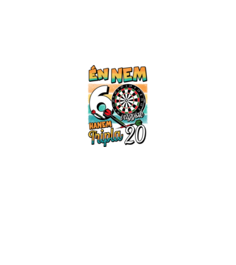 Darts Szülinap 60 éves minta királykék pólón