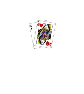 Card AQ minta fekete pólón