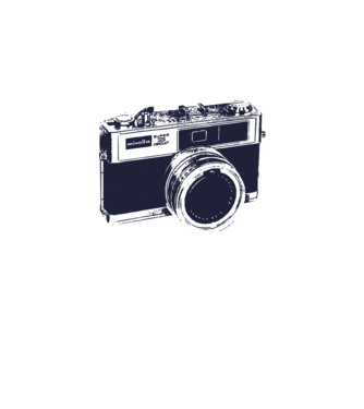 Camera for hipsters minta fehér pólón