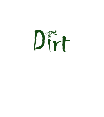 Dirt minta fehér pólón