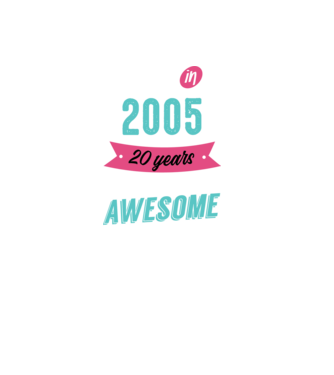 Made in 2005 minta fekete pólón