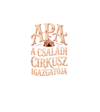 Apa a családi cirkusz igazgatója minta türkiz pólón