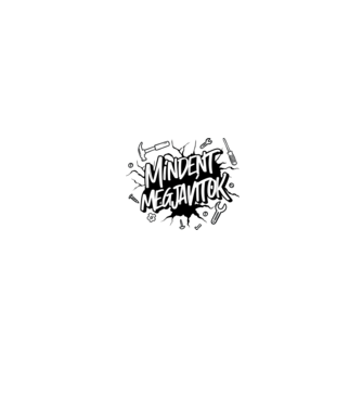 Mindent megjavítok páros minta fehér pólón