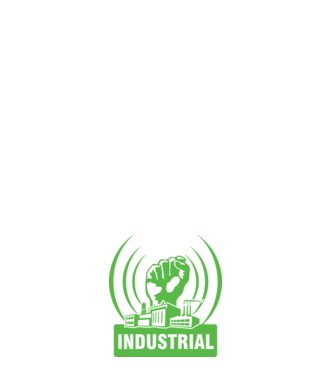industrial.eps minta világos rózsaszín pólón