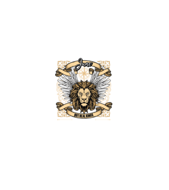 KINGS ARE BORN 1985 - JÚNIUS minta fekete pólón