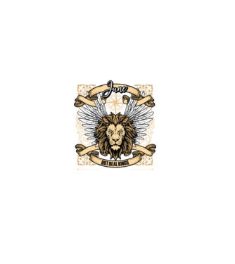 KINGS ARE BORN 1955 - JÚNIUS minta fekete pólón