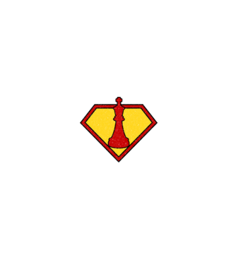 SuperChess Király minta neonpink pólón