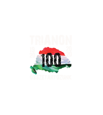 TRIANON 100 minta fehér pólón