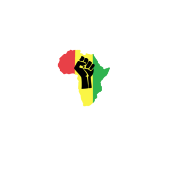 Africa Fist minta szürke pólón