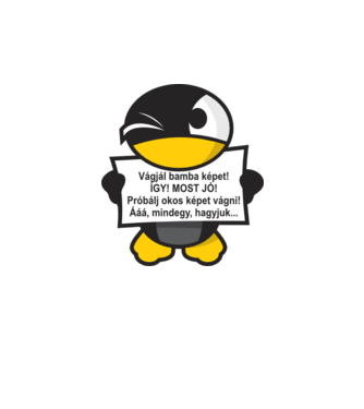 Vágjál bamba képet! minta fehér pólón