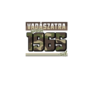 Vadászatra születve 1965-től! minta türkiz pólón