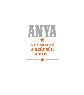 Anya a csodanő minta fekete pólón
