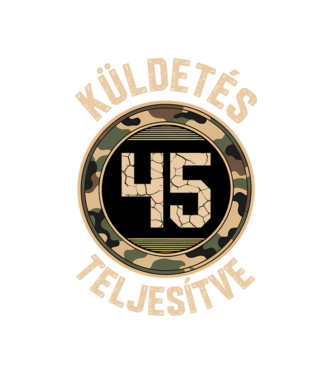 Küldetés teljesítve 45 minta fehér pólón
