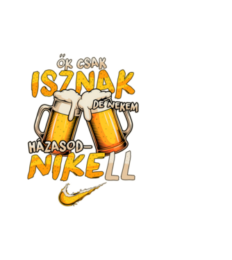 HÁZASODNIKELL minta fehér pólón