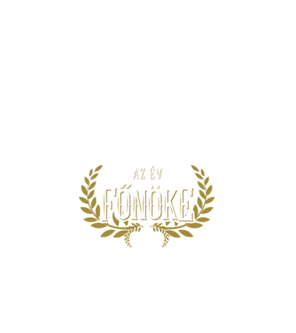 Az év Főnöke minta fekete pólón
