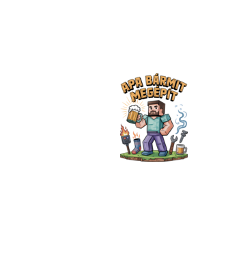 Apa bármit megépít minta neonsárga pólón