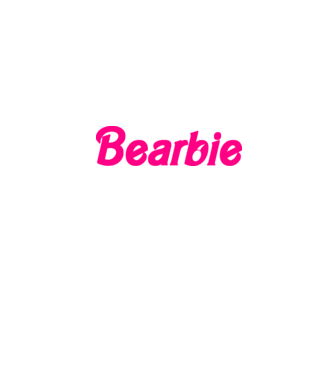 Bearbie minta fehér pólón
