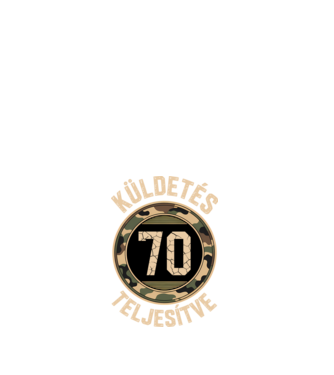 Küldetés teljesítve 70 minta fehér pólón