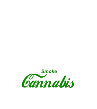 Smoke Cannabis minta sötétkék pólón