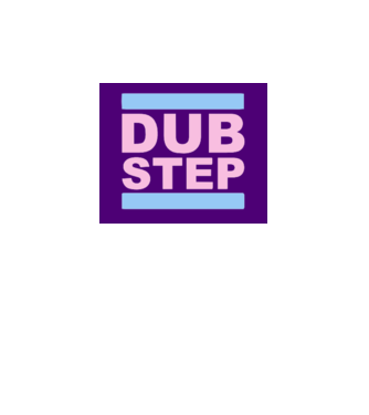 DUB Step minta fehér pólón