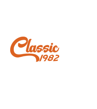 1982 Classic minta fekete pólón