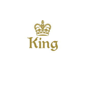 King minta fekete pólón
