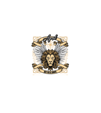 KINGS ARE BORN 1975 - ÁRPILIS minta fehér pólón