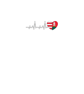 Címer heartbeat minta fekete pólón