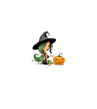 Halloween minta fehér pólón