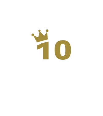 Crown Year - 10 minta fekete pólón