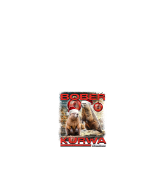 Bóber Kurwa xmas minta fehér pólón
