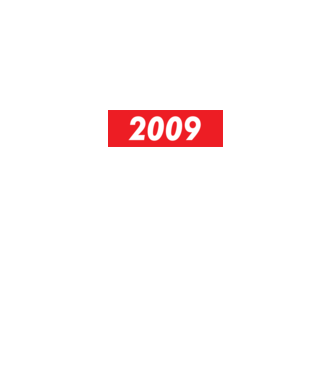 Supreme szülinap 2009 minta fehér pólón