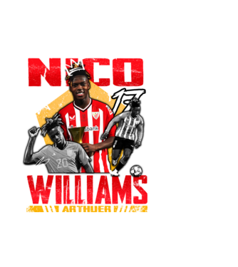 Nico Williams tribute minta fehér pólón