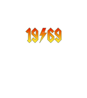 Rock születésnap 1969 Január minta fekete pólón