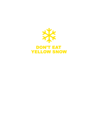 dont eat yellow shnow minta szürke pólón