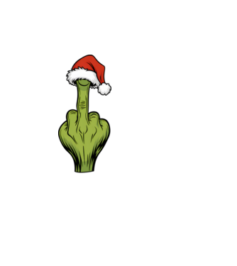 Szeretem a karácsonyi páros pólókat, de én nem Grinch Fekete pólóra minta fehér pólón