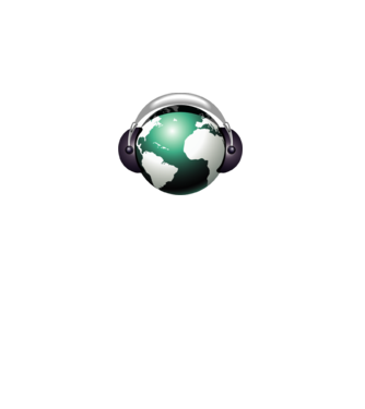 Music World minta sötétszürke pólón