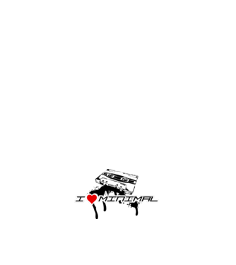 I love minimal minta világoskék pólón