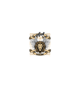 KINGS ARE BORN 1975 - ÁRPILIS minta homokszín pólón
