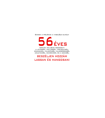 56 éves elmúlt minta fehér pólón