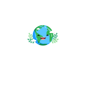 Earth smiley minta fehér pólón